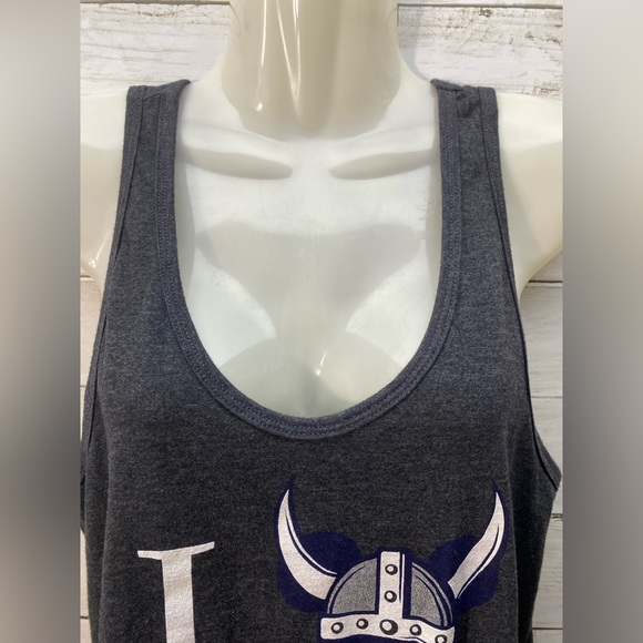Disney Parks Epcot Norway Women’s Small Tank Top I Love Norge Mickey Mouse Gray - Picture 3 of 15